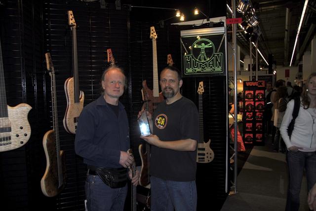 Bass Gear Magazine voted Daily Base to the "most outstanding Bassguitar of the show"